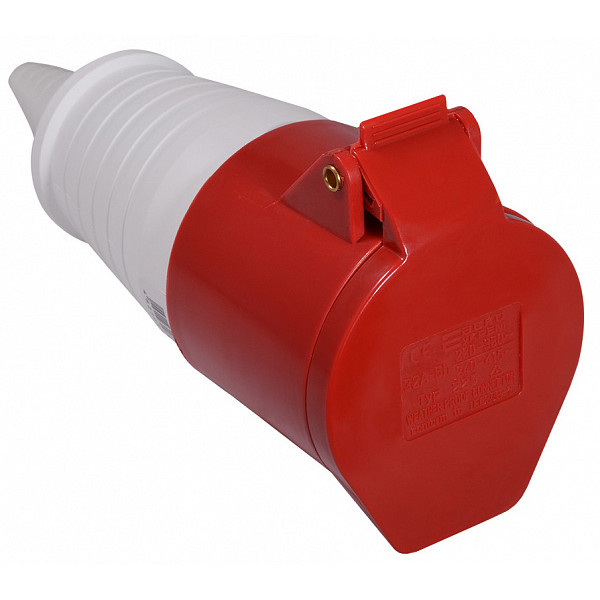 Силовой разъем Аско-Укрем ГП 3Р+N+РЕ 32А/5 (225) (A0080020006) - фото №2