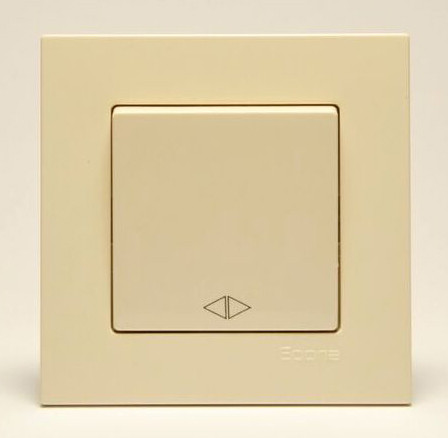 Перемикач перехресний Gunsan Eqona крем - фото №1