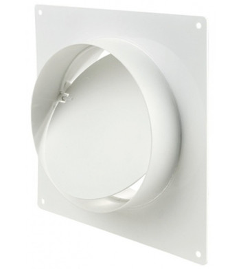 З'єднувач із зворотним клапаном та пластиною настінною Vents D200 для круглих повітроводів