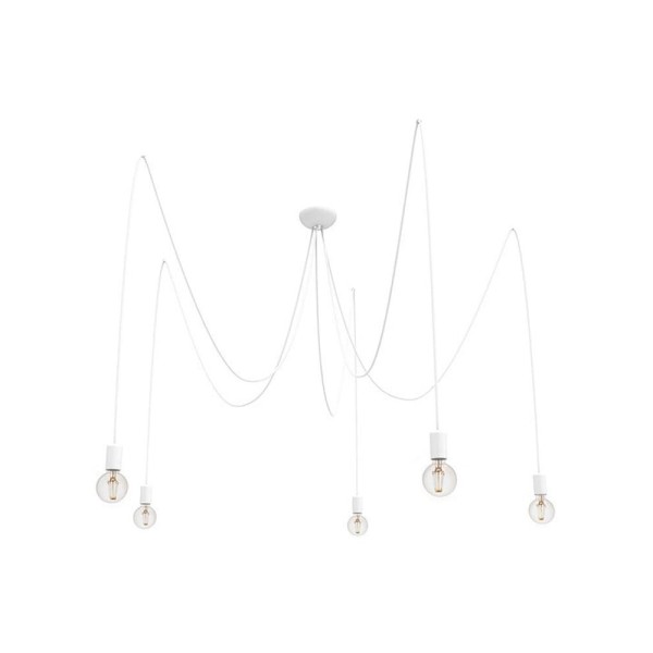 Люстра паук Nowodvorski 9744 Spider E27 5x25W IP20 белая