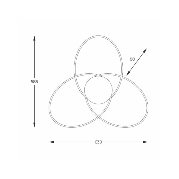 Люстра Zuma Line 20169-GD Bold Led 1x60W 3000K-6000K 3200Lm IP20 - фото №2
