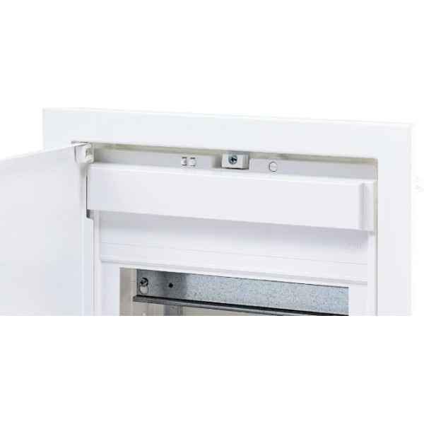 Металлопластиковый электрощит ETI 001101026 ECG28 24+4 М с металлической белой дверцей - фото №2