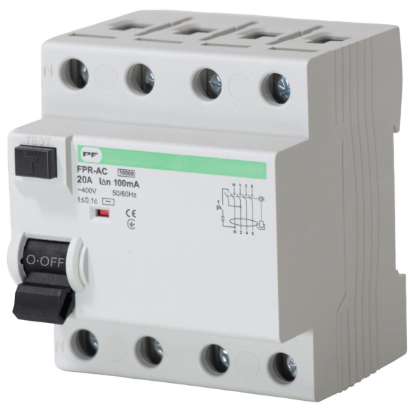 ПЗВ Promfactor FPR-AC 20А/0,1A 4P АС (FPR4020100AC)