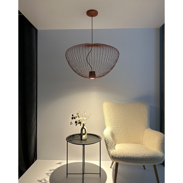 Подвесной светильник, люстра Nowodvorski 11494 Pumpkin L GU10 1x10W IP20 терракотовый - фото №2