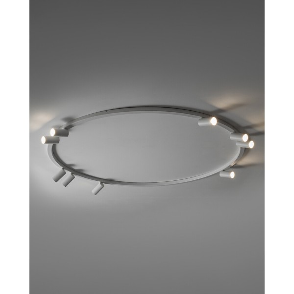 Люстра Nowodvorski 11951 Fourty Round GU10 R35 9x10W IP20 біла - фото №1