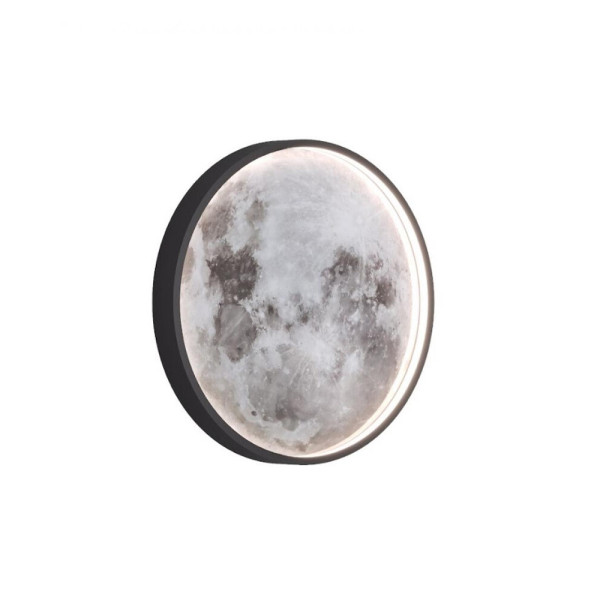 Бра, настінний світильник Kloodi WA-MOON 400 CCT LED 1x12W 3000K-6000K IP20 Bk