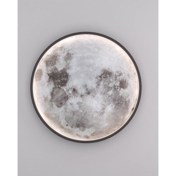Бра, настінний світильник Kloodi WA-MOON 400 CCT LED 1x12W 3000K-6000K IP20 Bk - фото №1