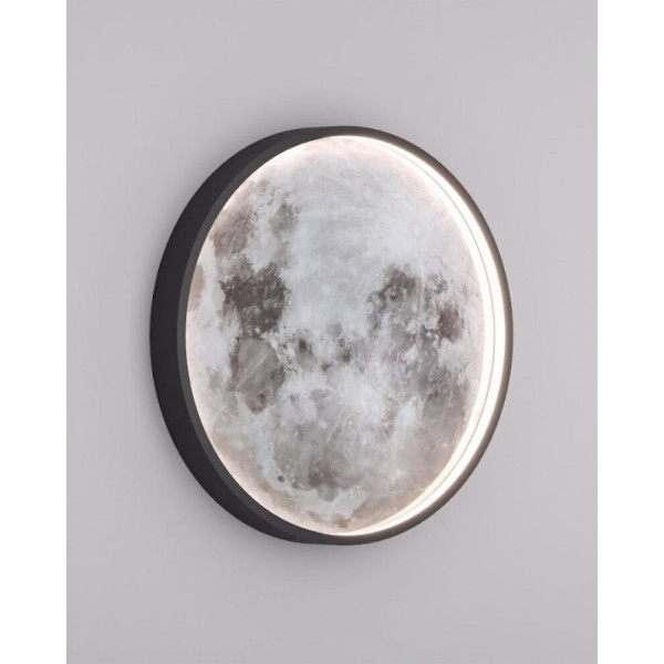 Бра, настінний світильник Kloodi WA-MOON 400 CCT LED 1x12W 3000K-6000K IP20 Bk - фото №2