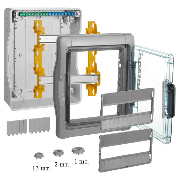 Щит Legrand Plexo на 24 модулі з шинами PE, N - фото №2