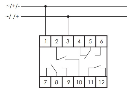 Допоміжне реле F&F PK-4PZ-230V - фото №2