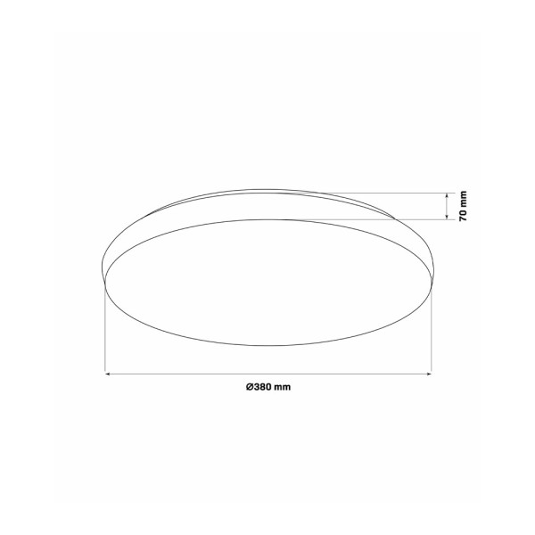 Светильник потолочный Goldlux 325747 Pirius Led 1x48W 3000K-6000K 5300Lm IP44 WH - фото №3