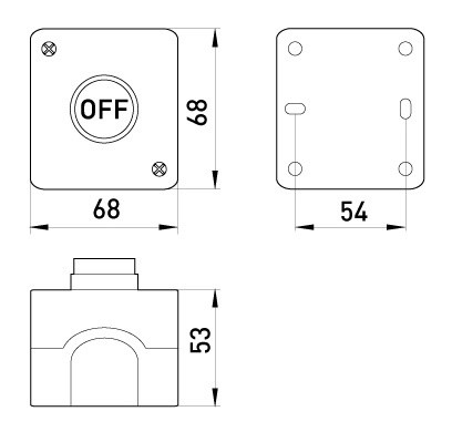Пост управления с кнопкой «О» выпуклая, E.Next - фото №1