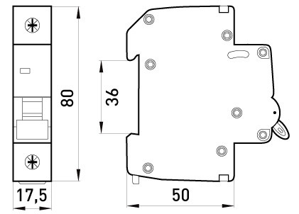 Вимикач навантаження E.Next e.is.1.125 на DIN-рейку 1р 125А (p008008) - фото №1