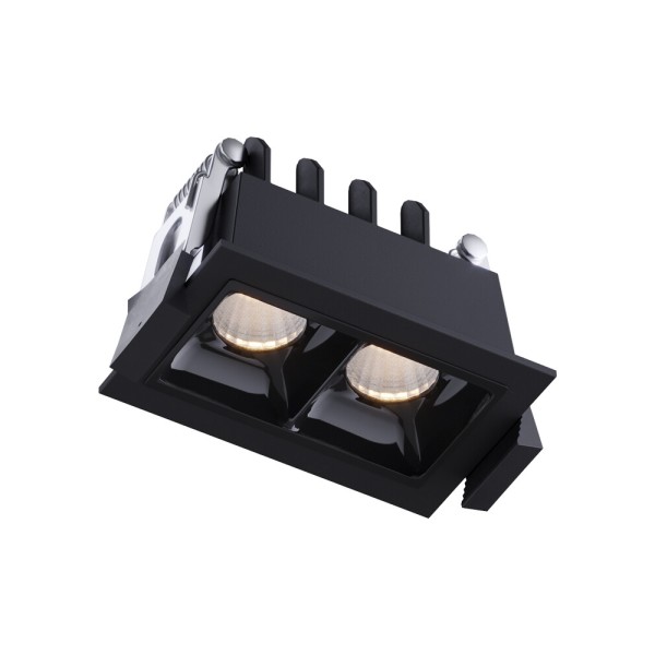 Точковий світильник Kloodi KD-POINT 2X2 4W 3K BK LED 360Lm IP20 чорний