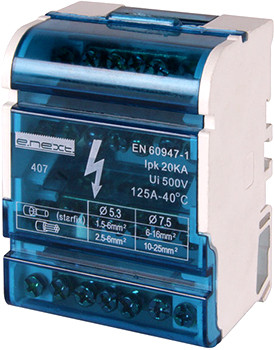 Нулевая шина E.Next e.cbs.pro.2.15 на DIN-рейку (p0650003)