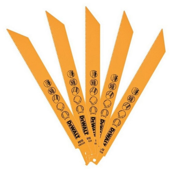 Пильне полотно DeWALT DT2353 по трубах та листовому металу (5шт) - фото №1