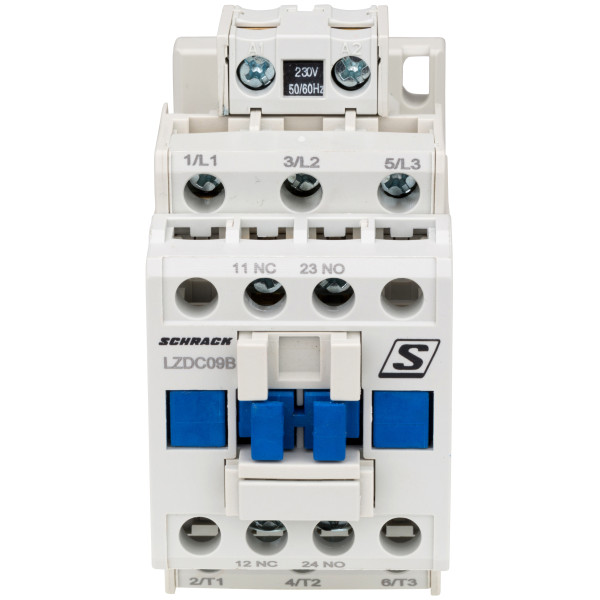 Контактор Schrack LZDC09B3 Cubico Classic 230В AC 1НО+1НЗ 4кВт 9А 3Р
