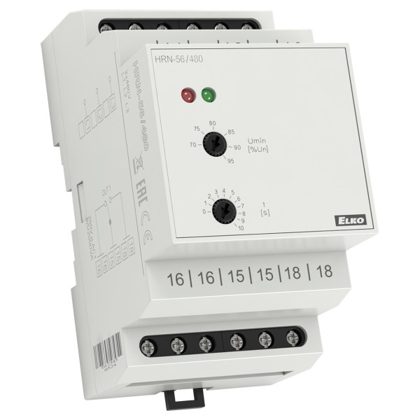 Реле контролю послідовності та випадання фаз HRN-56/480V