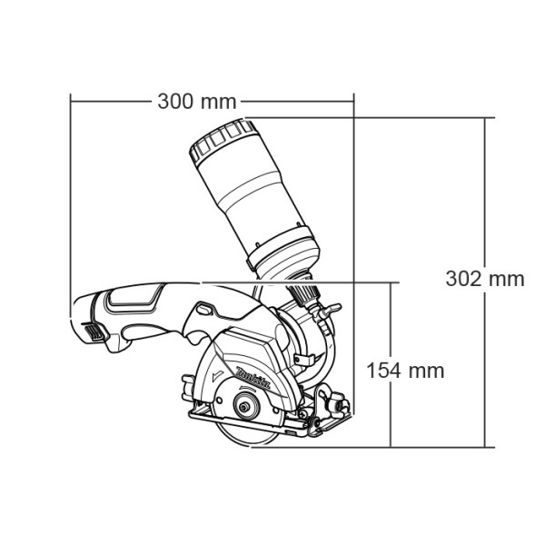 Аккумуляторная циркулярка Makita CC300DZ - фото №2