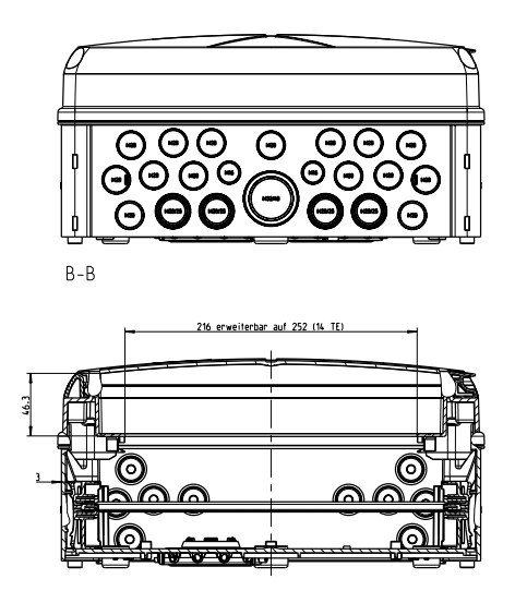 Щит Spelsberg AK 14 на 14 модулей IP65 - фото №2