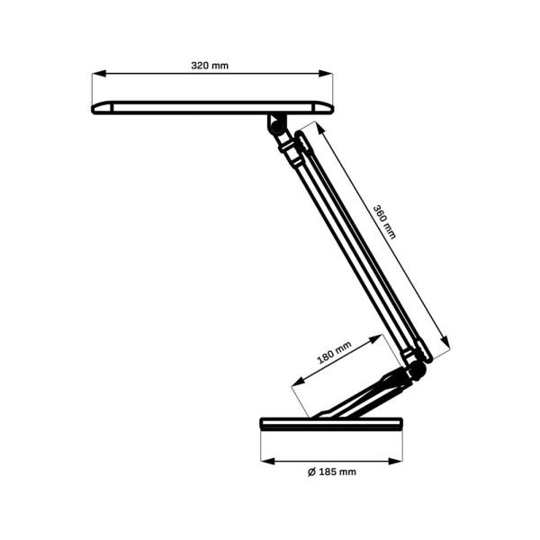 Настольная лампа Goldlux 324979 Optimum Led 1x7W IP20 Белая - фото №1