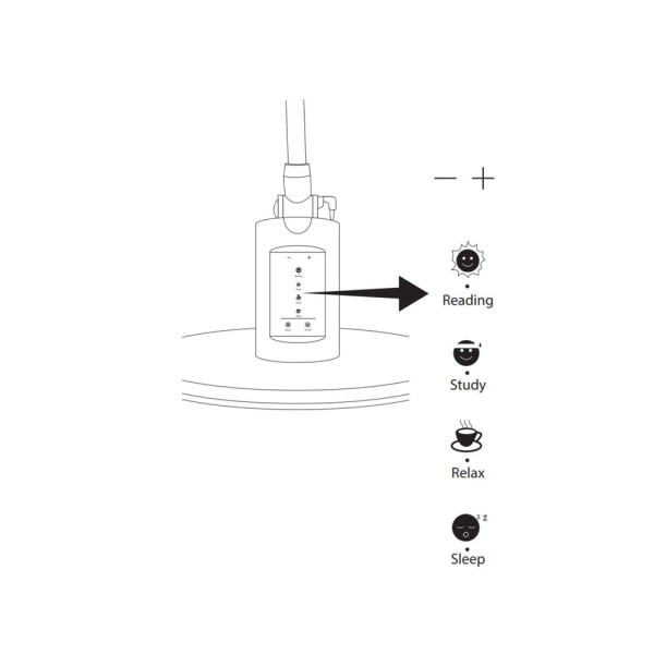 Настольная лампа Goldlux 324979 Optimum Led 1x7W IP20 Белая - фото №3