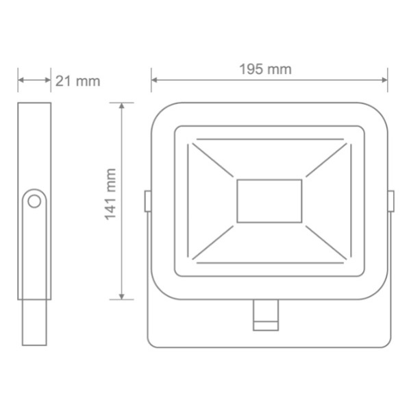 LED прожектор Maxus FL-02 30Вт 5000K (1-MFL-02-3050) - фото №2
