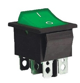 Переключатель TNSy KCD2-202 G/B зеленый (TNSy5500780)