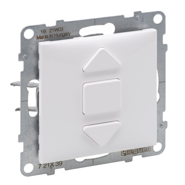 Вимикач жалюзі 3-позиційний 6А Legrand SUNO (білий) 721139