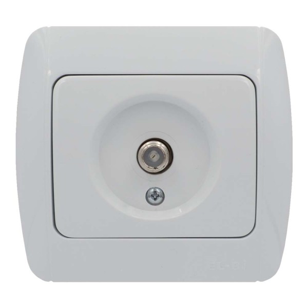 Розетка ELBI ZIRVE Fixline белая спутниковая SAT F-розьем ( 501-000201-280 )