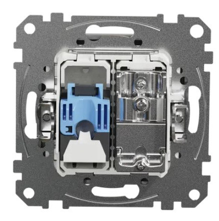 Кінцева TV-розетка Schneider Electric Sedna Design & Elements+ RJ45 кат. 6 UTP алюміній SDD113469T - фото №3