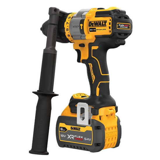 Ударная дрель-шуруповерт бесщеточная DeWALT DCD999T1 XR Li-Ion 18В 6Ач 126Нм 0-500/1500/2250 об/мин быстрозажимной патрон 13мм - фото №1