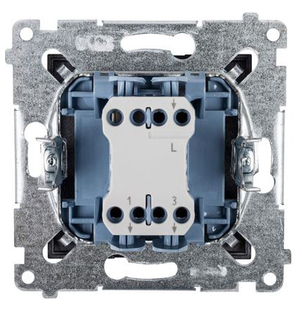 Подвійний вимикач Kontakt Simon Simon 54 Premium DW5.01/48 (антрацит) - фото №1