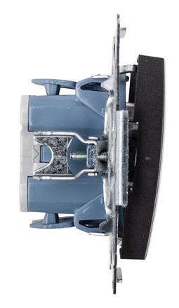 Подвійний вимикач Kontakt Simon Simon 54 Premium DW5.01/48 (антрацит) - фото №2