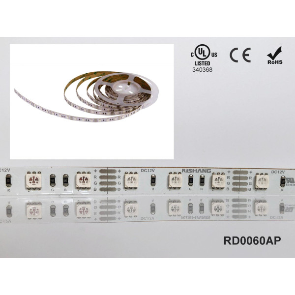 LED лента RISHANG 60-5050-24V-IP33 12.9W RGB 5м (RD0060AP) - фото №1
