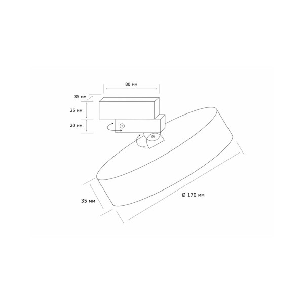 Світильник стельовий MJ-Light MJ00184 8306WC LED 1x24W 3000K-3200K 1920Lm IP20 - фото №1