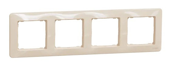 Рамка 4-постовая Schneider Electric Sedna Design бежевая SDD312804