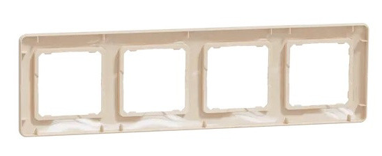 Рамка 4-постовая Schneider Electric Sedna Design бежевая SDD312804 - фото №3