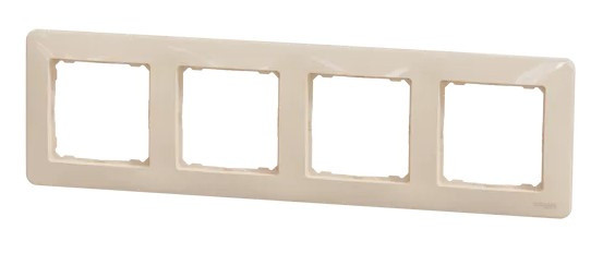 Рамка 4-постовая Schneider Electric Sedna Design бежевая SDD312804 - фото №4