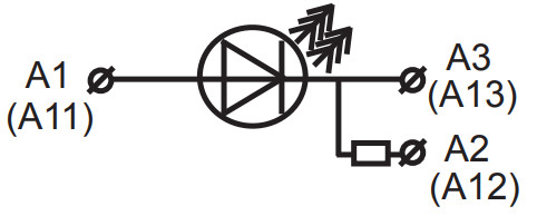 Сигнальный светодиод Elko-ep USS-14 AC 230В, AC/DC 24В (красный мигающий) - фото №1