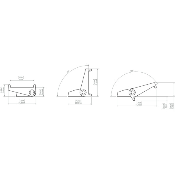 Монтажный кронштейн REGIP-UV (KLUS_C28057C02) - фото №3