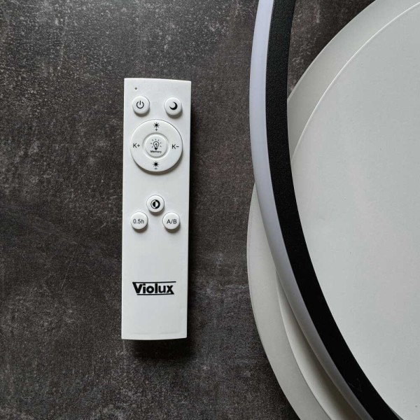 Світильник LED smart SPINER+пульт 100W чорний круг Violux ( 220515 ) - фото №6