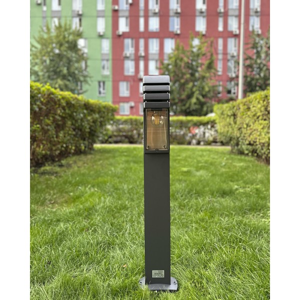 Вуличний світильник Nowodvorski 3394 Mistral E27 1x10W IP44 графітовий - фото №1