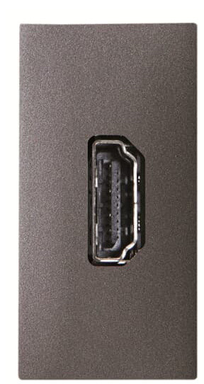 HDMI розетка ABB Zenit 2CLA215570N1801 N2155.7 AN 1М (антрацит)