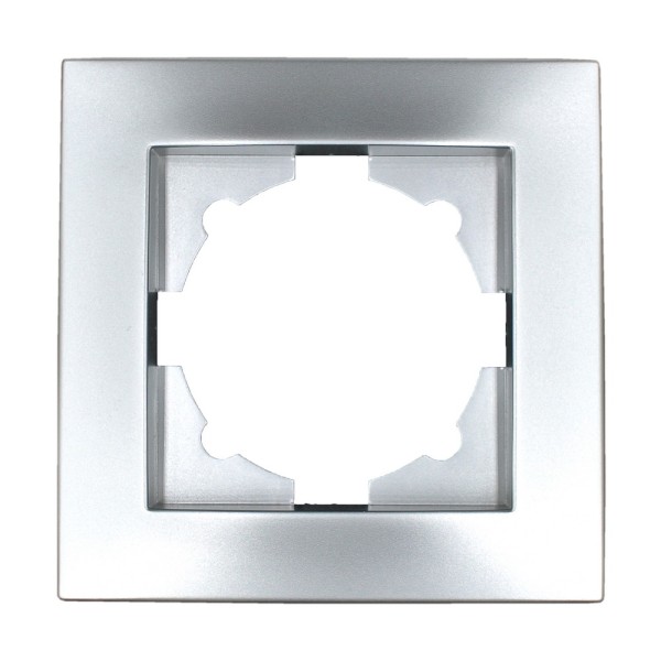 Рамка ELBI VEGA Silverline серый металлик 1-на (510-011000-271)