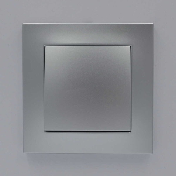 Рамка ELBI VEGA Silverline серый металлик 1-на (510-011000-271) - фото №1