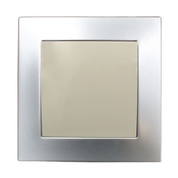 Рамка ELBI VEGA Silverline серый металлик 1-на (510-011000-271) - фото №3