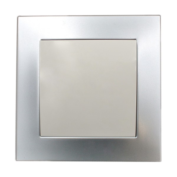 Рамка ELBI VEGA Silverline серый металлик 1-на (510-011000-271) - фото №4