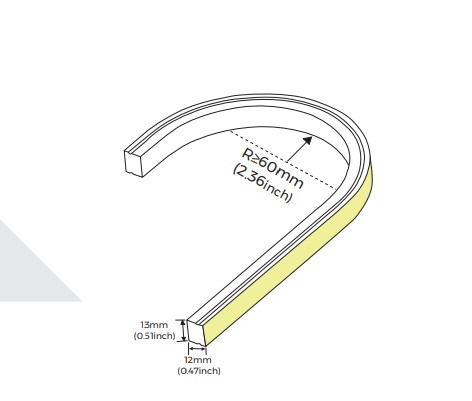 Гнучкий неон COLORS 24V IP67 17.8W 305Lm RGB-SPI 5м (AFT1312-RGB-SPI) - фото №5