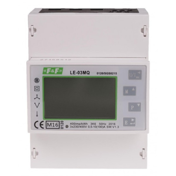 Счетчик электроэнергии F&F LE-03MQ 3х230/400В 100А